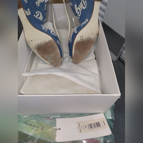 💖✨WEDGE-👀DOLCE AND GABBANA✨👀🤩😍❤️SEXY SHOES!-Denim monogram 👀 - Picture 11 of 16